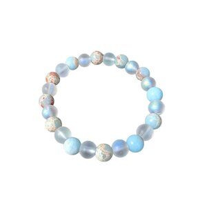 New - Aura Quartz Bracelet – Ocean Sediment Beads